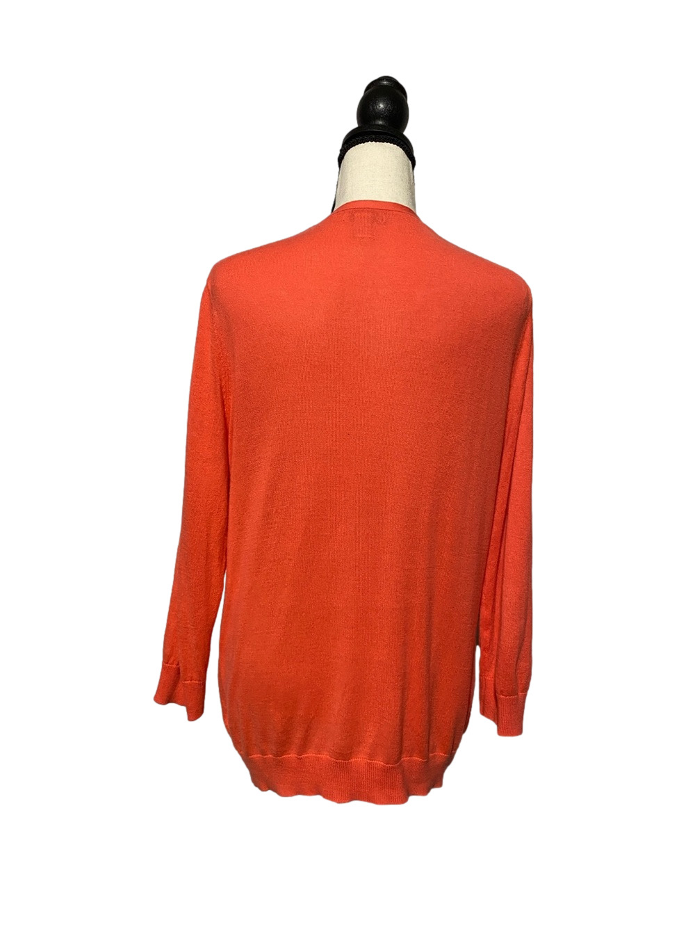 OLD NAVY Women’s Lightweight Coral 3/4 Sleeve V-Neck Button-Front Cardigan—Sz Lg - Picture 7 of 12